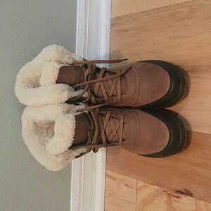 Sorel Snow Boots, Size 9, Brown, worn 2 times
